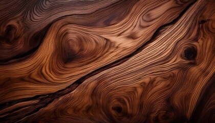 Fototapeta premium dark wood texture brown walnut texture natural background