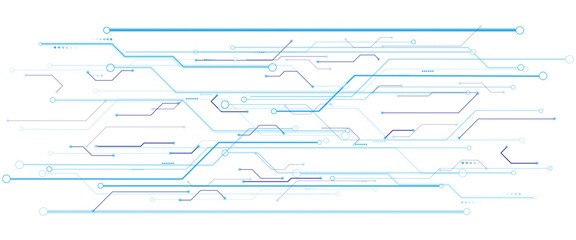 Global communication technology background design, White Abstract geometric dots and lines connection circuit concept.
