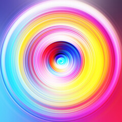 Obraz premium Colorful radial motion effect. Abstract rounded background. Color curves and sphere. Multi color gradient rings and circles wallpaper. Colored texture backdrop and banner.