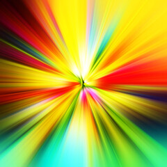 Obraz premium Colorful zoom motion effect. Abstract background. Color lines. Colored texture backdrop and banner. Multi color gradient pattern and textured wallpaper.