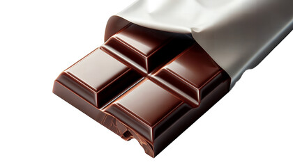 Fototapeta premium chocolate bar isolated on white