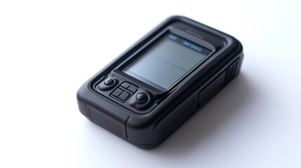 A sleek, modern gadget sits on a clean surface. Its minimal design highlights technological advancements. Explore the future of portable devices. Generative AI