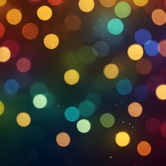 Abstract Colorful Bokeh Lights Background Festive Holiday Party