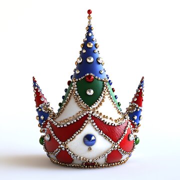 recommend clip art: Jester hat colorful pointed caps