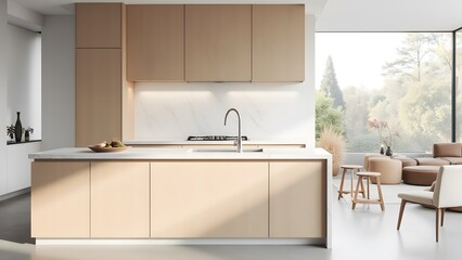 Minimalist Kitchen Design with Natural Light