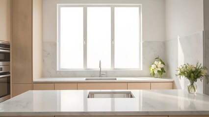 Minimalist Kitchen Design with Natural Light