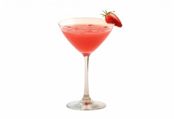 cocktail with strawberry