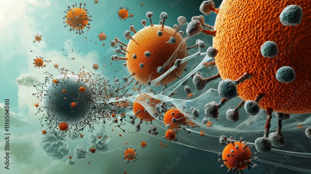 Poster Molecular formation event in a scientific environment visualization of standard structure in a laboratory setting