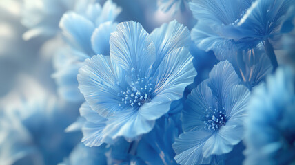 Obraz premium Premium Close up shot of Chicory. Generative AI.