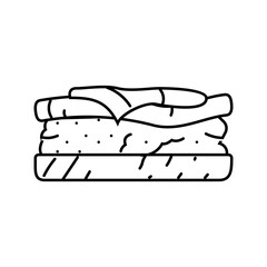 patty melt food line icon vector. patty melt food sign. isolated contour symbol black illustration