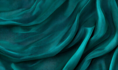 Fototapeta premium Cloth waves. Fabric with soft waves. Abstract fabric wavy folds. Trendy color wave drapes background. 