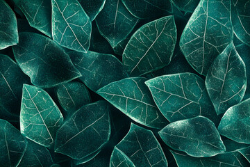 Obraz premium Macro monochrome leaves pattern. Background for presentation and design.