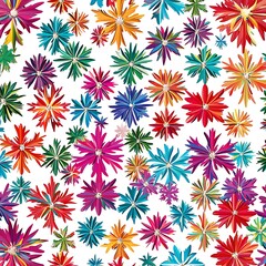 Generative AI. Admiring the delicate petals and vibrant colors of this pattern flower
