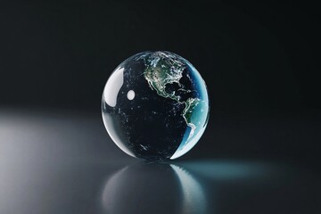 Whimsical 3D globe illustration emphasizing environmental conservation
