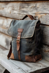 Stylish Vintage Leather Backpack with Rustic Charm
