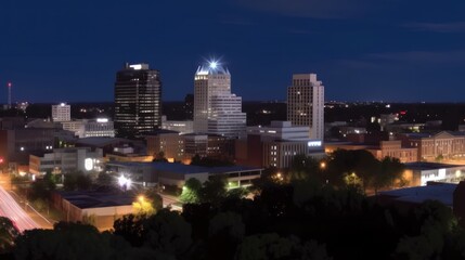 Fototapeta premium City skyline at night