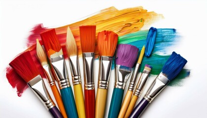 Fototapeta premium brushes and paints