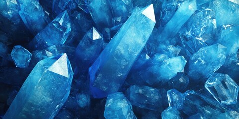 Creative Blue Branding Concept. Abstract Polygonal Background for Marketing Presentations