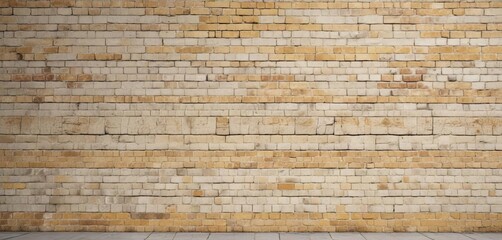 Cream-colored brick wall with subtle yellow undertones and slight cracks , brick, weathered, tone