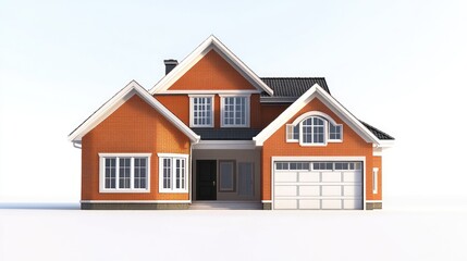 Stunning Three-Dimensional Visualization of a Luxurious Family Home in Serene Landscape