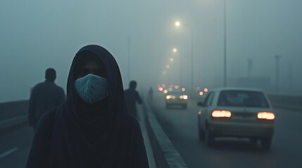 Air pollution in the world and traffic in the city