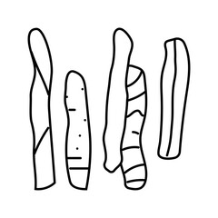 popcorn balls snack food line icon vector. popcorn balls snack food sign. isolated contour symbol black illustration