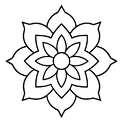 Hand-Drawn Mandala Vector.