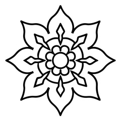 Hand-Drawn Mandala Vector.