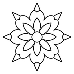 Hand-Drawn Mandala Vector.