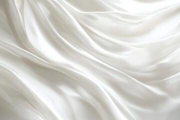 Obraz premium Soft Gray Waves on Minimalist White Background