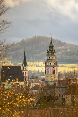 Fototapeta premium church of our person in autumn