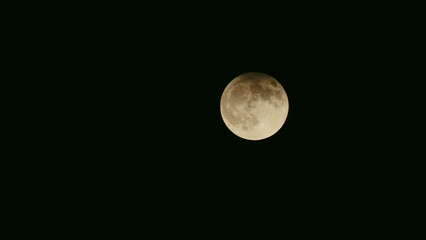 Full moon ring of fire in Las Vegas Night sky