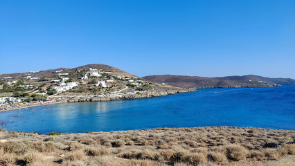 Fototapeta premium Beautiful landscape located in Syros island, Greece