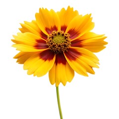 Naklejka premium green leaf on a white background