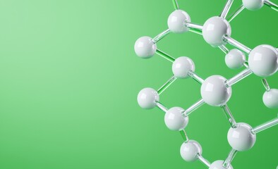 Obraz premium Conceptual molecular model. Genetic engineering utilizing digital technology. Molecular synthesis stock. 3D illustration with a futuristic backdrop.