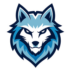 Ice Wolf mascot logo design