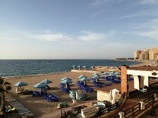 view of the sea from the beach