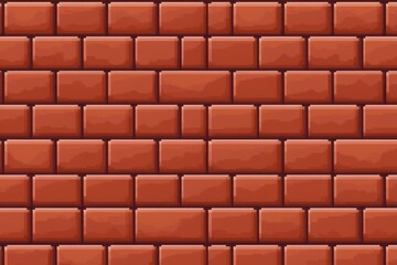 Obraz premium Brown brick wall pattern on a flat surface with symmetrical design