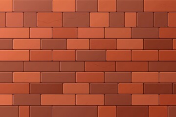 Obraz premium Textured red brick wall pattern with varied shades and sizes