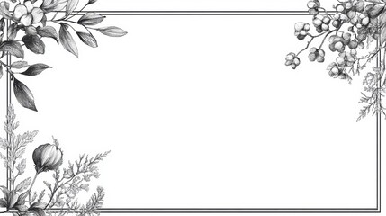 Fototapeta premium Blank frame template vector illustration