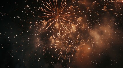 Fireworks night sky background illustration