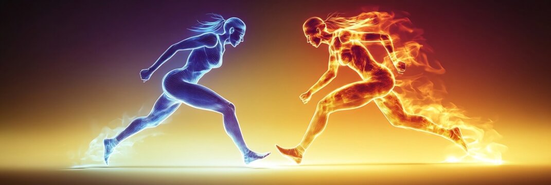 Endurance vs power sports performance athletes based Sports Genetics visualized a dynamic endurance and power performance map showing genetic predispositions