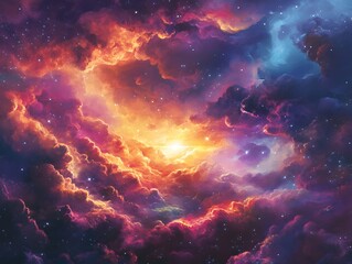 Mesmerizing abstract image featuring swirling golden particles in a spiral formation, evoking cosmic energy and dynamic motion against a dark background