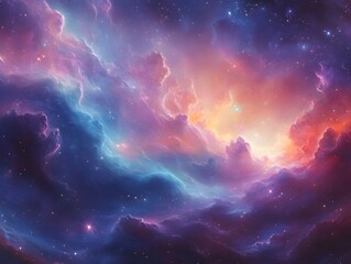 Obraz premium Mesmerizing abstract image featuring swirling golden particles in a spiral formation, evoking cosmic energy and dynamic motion against a dark background