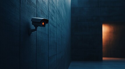 Surveillance Camera in Dimly Lit Environment