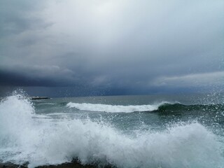 Obraz premium storm on the sea