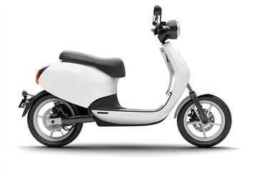 Obraz premium Modern electric scooter isolated on white background