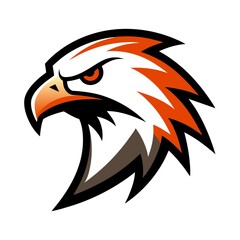 Sleek and Modern Eagle Head Logo Minimalist Design Versatile for Branding Business Sports Teams and Corporate Identity