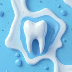 Modern dentist background with 3D teeth digital design