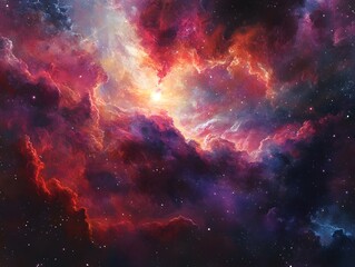 Obraz premium Mesmerizing abstract image featuring swirling golden particles in a spiral formation, evoking cosmic energy and dynamic motion against a dark background